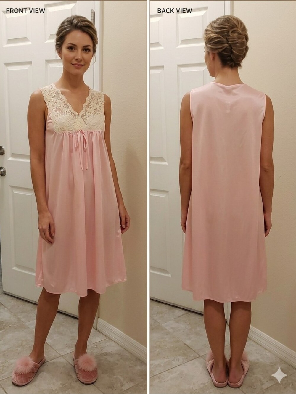 Lorraine‎ PINK VINTAGE SLEEPWEAR SIZE MEDIUM